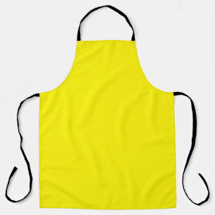 Yellow Colour Simple Monochrome Plain Yellow Apron