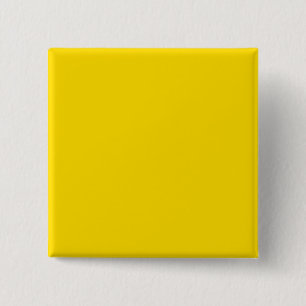 Yellow Colour Square Pinback 2 Inch Square Button