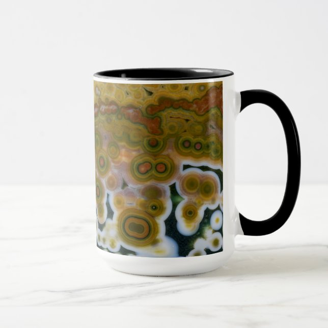 Yellow Coloured Ocean Jasper Mug (Right)
