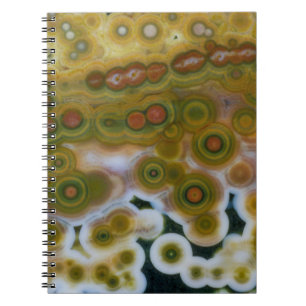 Yellow Coloured Ocean Jasper Notebook