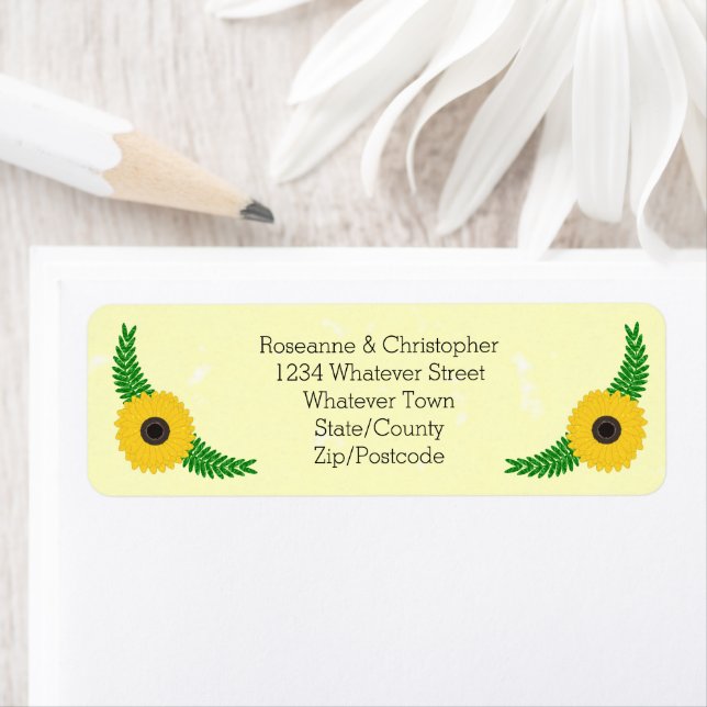 Yellow Coloured Sunflower Design Wedding (Insitu)