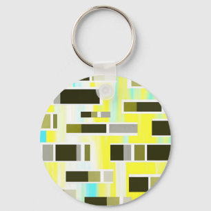 Yellow Composition Keychain