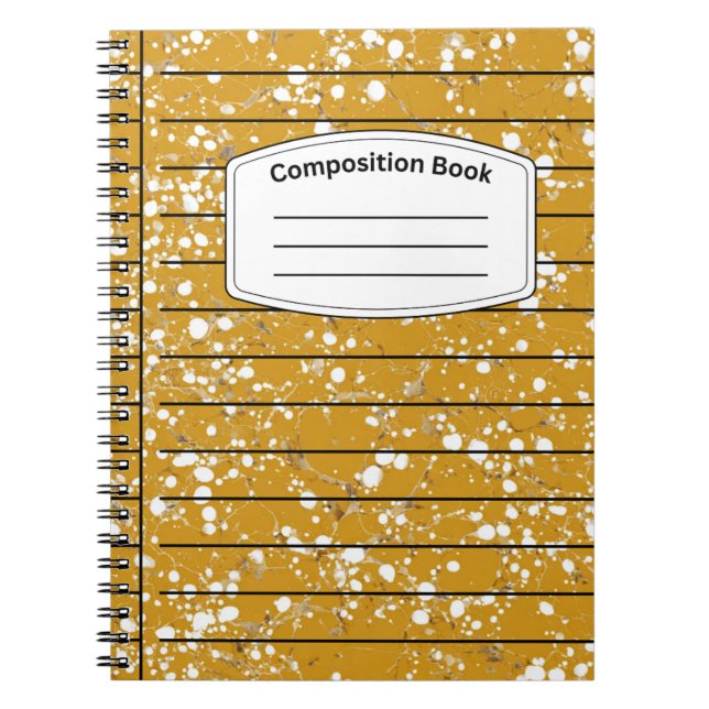 Yellow composition notebook (Front)