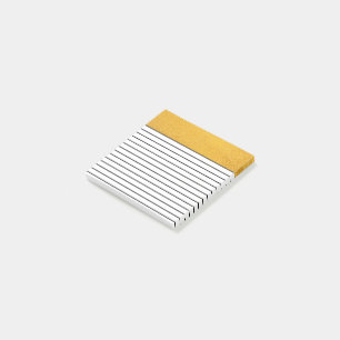 Yellow Concrete   Lined Post-it Notes