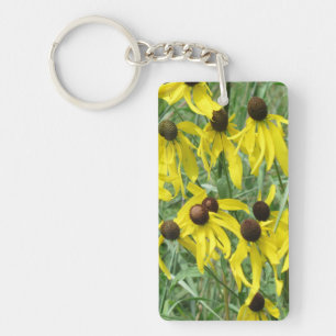 Yellow Coneflowers  Keychain