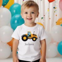 Yellow Construction Car Excavator Family Birthday