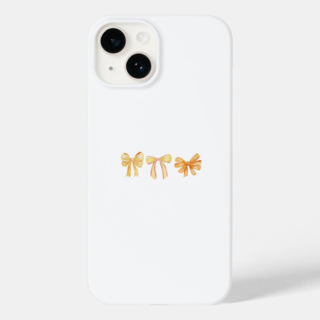 Yellow coquette bonds Case-Mate iPhone case (Back)