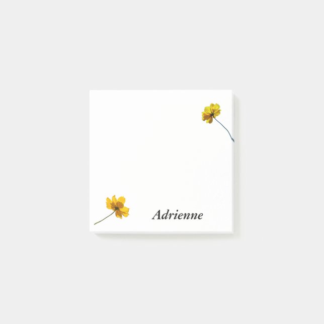 Yellow Coreopsis Post-it Notes (Front)