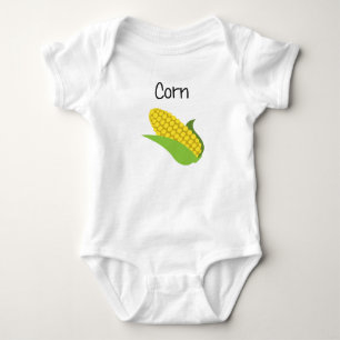 Yellow Corn on the Cob Baby Bodysuit