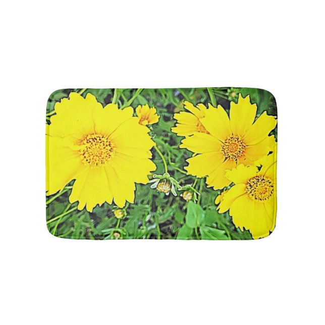 Yellow Cornelius Bath Mat (Front)