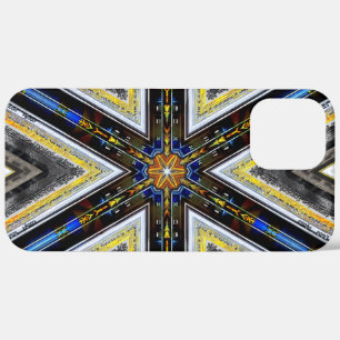 Yellow corners of old and rustic frame triangles t iPhone 12 pro max case