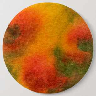 "'Yellow Cosmos" Abstract Art Button