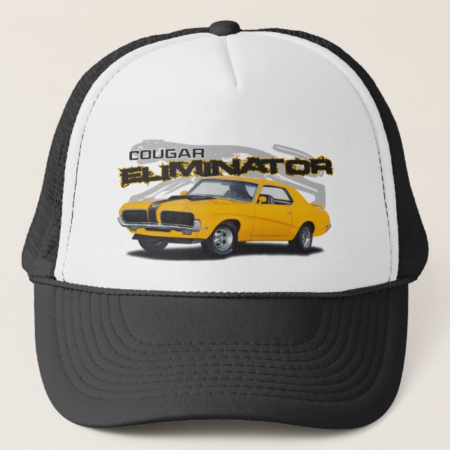 Yellow Cougar Trucker Hat (Front)