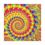 Yellow Crazy Fractal Gallery Wrap Canvas