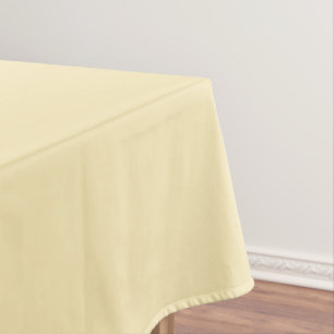 Yellow Cream Cotton Tablecloth, 52"x70" Tablecloth