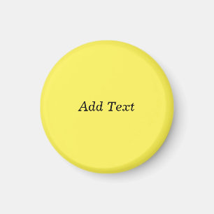 Yellow Create Your Own Add Text  Magnet