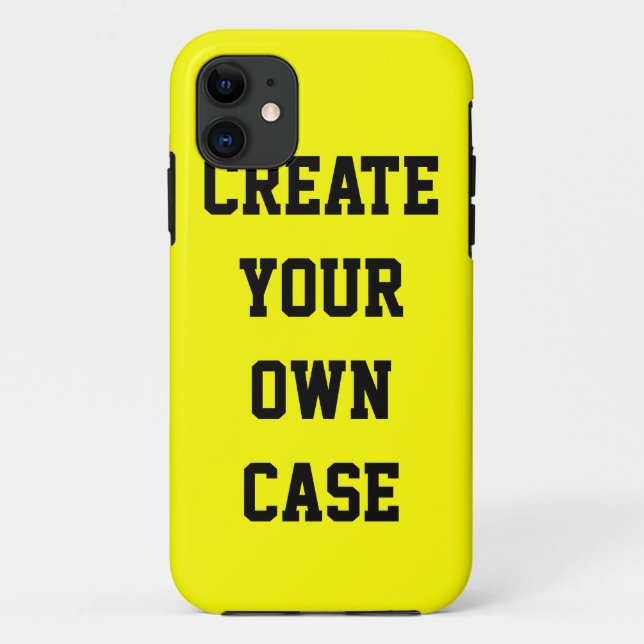Yellow create your own case (Back)