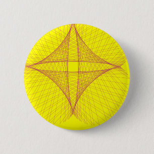 yellow cross 2 inch round button
