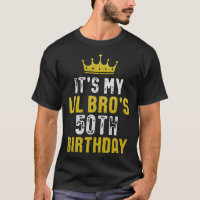 Yellow Crown 50th Bday For Brother From Sister Bro