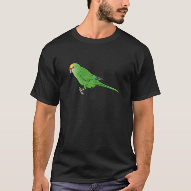 Yellow crowned parakeet Kakariki   T-Shirt (Front)