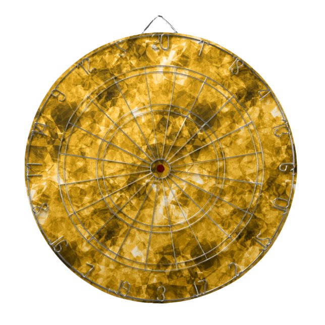 Yellow Crumpled Texture Dartboard (Front)