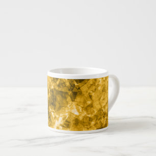 Yellow Crumpled Texture Espresso Cup