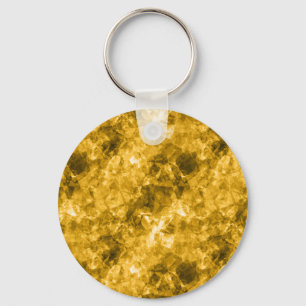 Yellow Crumpled Texture Keychain