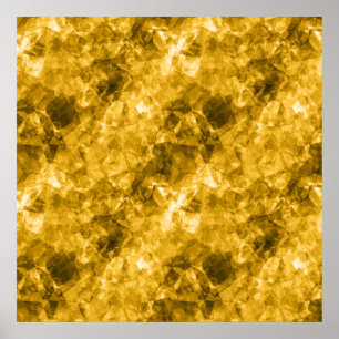 Yellow Crumpled Texture Poster