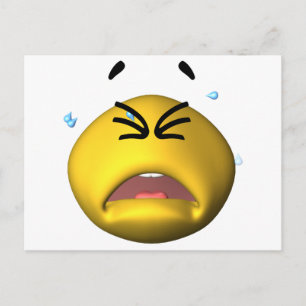 Yellow Crying Postcard