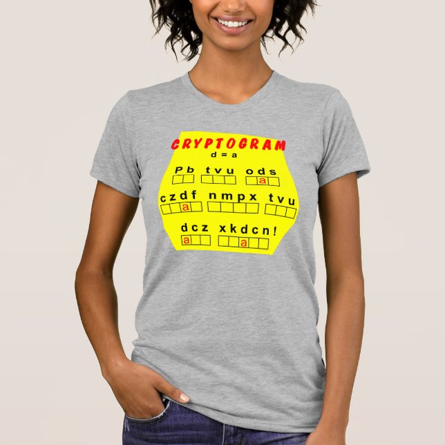 Yellow Cryptogram T-Shirt (Front)