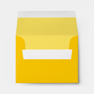 Yellow Custom Envelope with Pre-Printed Address