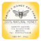 Yellow Custom Honey Jar Label with Bee
