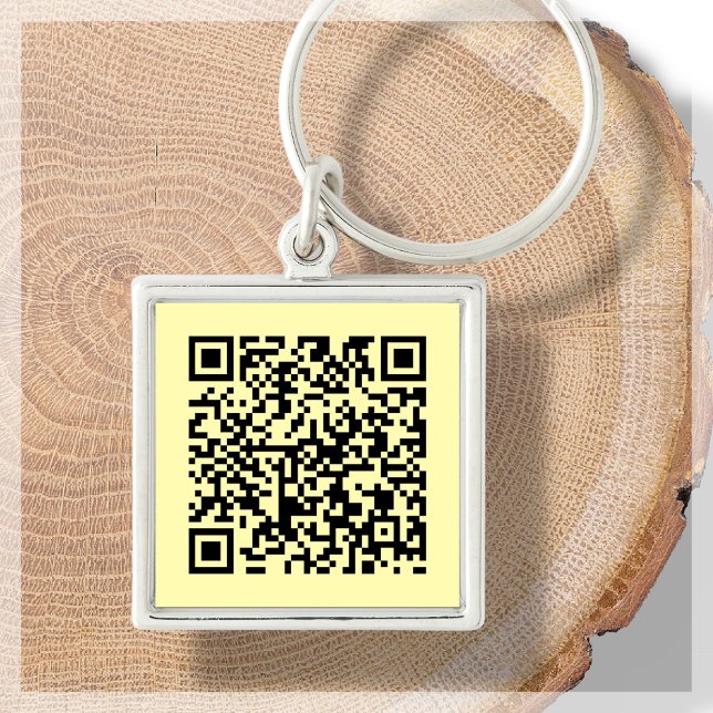 Yellow | Custom QR Code Scannable Keychain (Creator Uploaded)