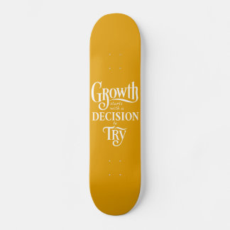 Yellow Custom Skateboard – Growth Starts