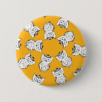 Yellow Cute Animal Pattern Cartoon Owl Pattern