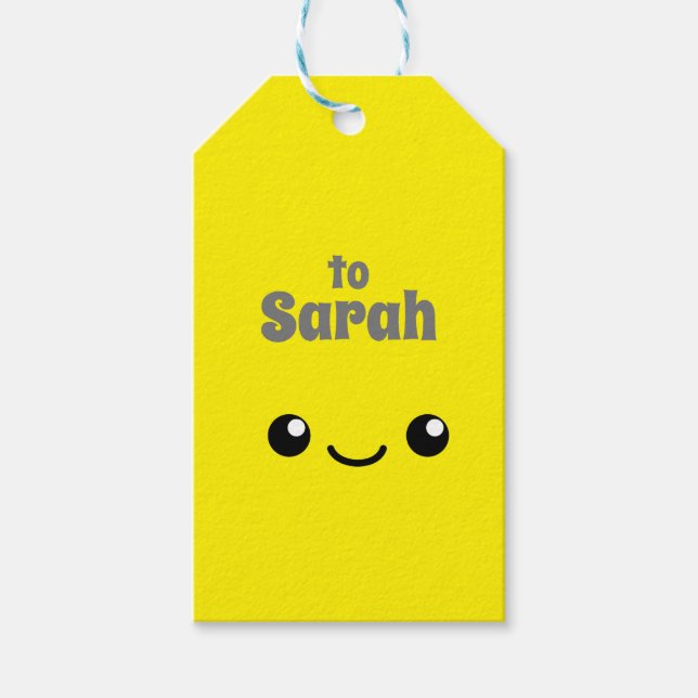Yellow Cutie Gift Tags (Front)