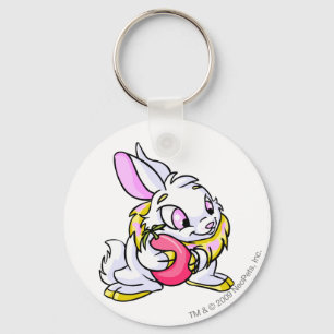 Yellow Cybunny hugging Negg Keychain