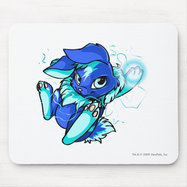 Yellow Cybunny with Stars Mouse Pad (Front)