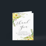 Yellow Daffodil Flower 16th Birthday Thank You Card<br><div class="desc">A beautiful and elegant thank you card designed especially for a 16th birthday party. The elegant floral sprigs contain rustic yellow daffodils nestled in sage green leaves. It is part of the Rustic Boho Yellow Daffodil Collection. It contains all the items you need to create a pretty and unique stationery...</div>