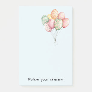 Yellow Daffodil Flowers Peach Bow Post-it Notes