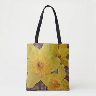 Yellow Daffodil Flowers Spring Art Tote Bag