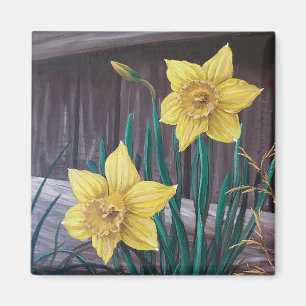 Yellow Daffodil Magnet