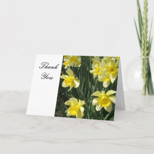 Yellow Daffodils Flowers Thank You Card