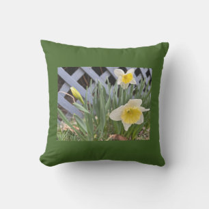 Yellow Daffodils Outdoor Pillow