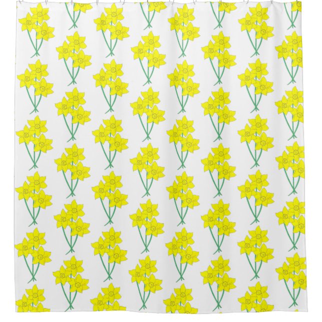 Yellow Daffodils Spring Flowers Bunch Floral (Front)