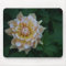 Yellow dahlia flower blossom mousepad gift idea