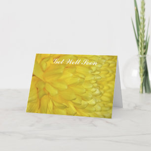 Yellow Dahlia get well soon Card