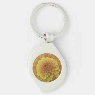 Yellow Dahlia Keychain
