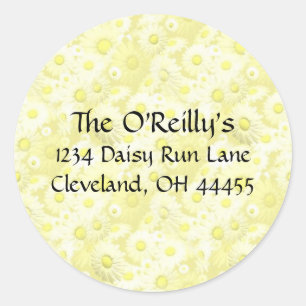 Yellow Daisies Address Labels