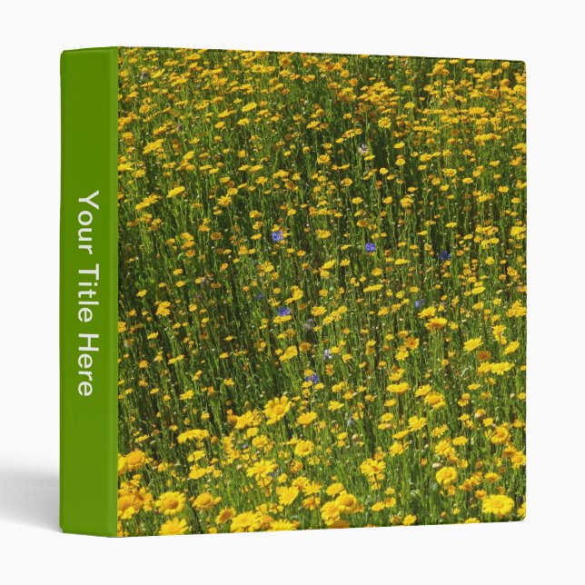 Yellow Daisies Binder (Front/Spine)